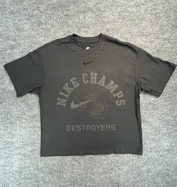 Nike Other - Nike Champs Destroyers Graphic T-Shirt Men's Medium Black Loose Fit Athletic Tee
